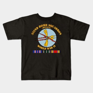 332nd Bomb Squadron WWII w SVC Kids T-Shirt